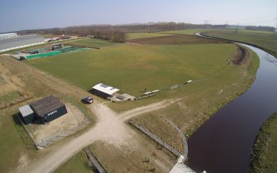 Luchtfoto’s van het veld
